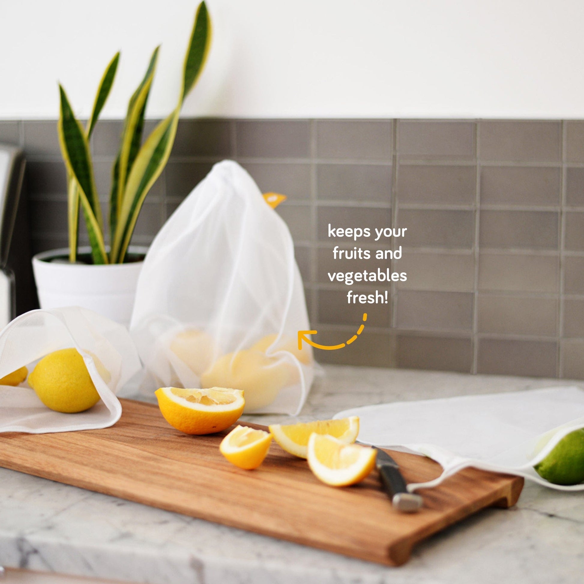 - reusable produce bags reusable produce bags in the kitchen