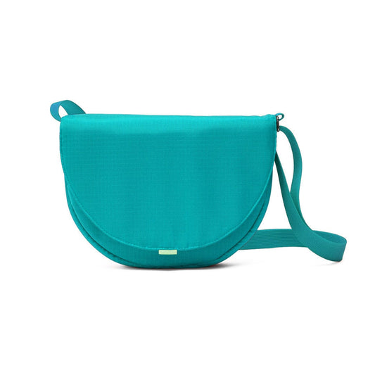 small purse in aqua