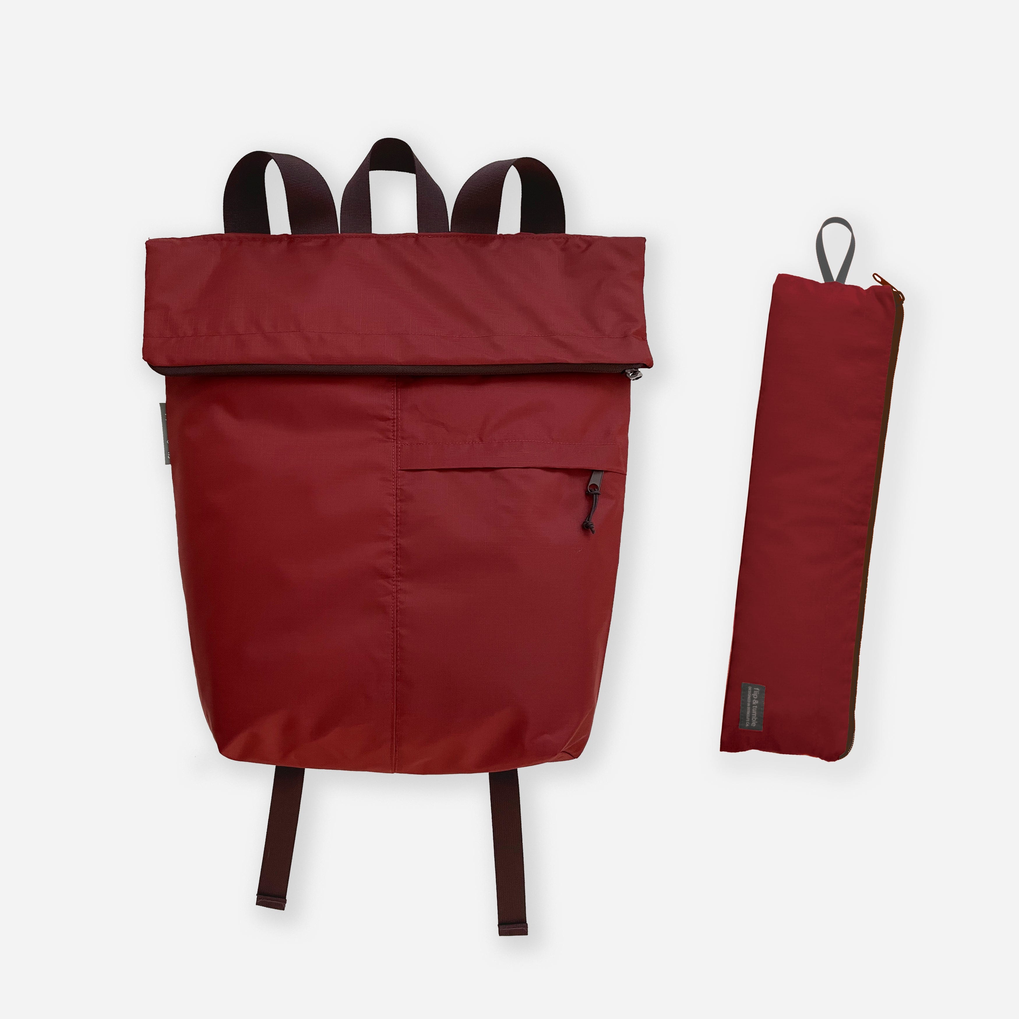 Fold-Up Recycled Backpack